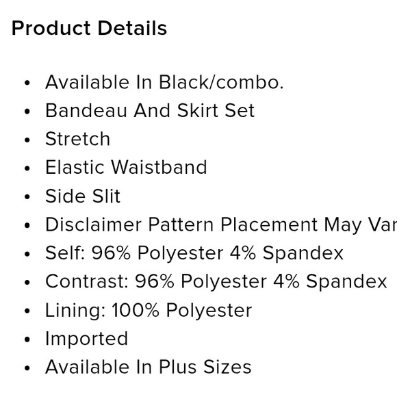 Fashion Nova Black and Tan Asymmetrical Skirt - Picture 4 of 4